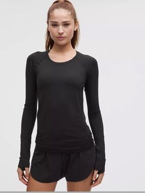 LULULEMON Swiftly Tech Long-Sleeve Shirt 2.0 Hip Length, Size 6